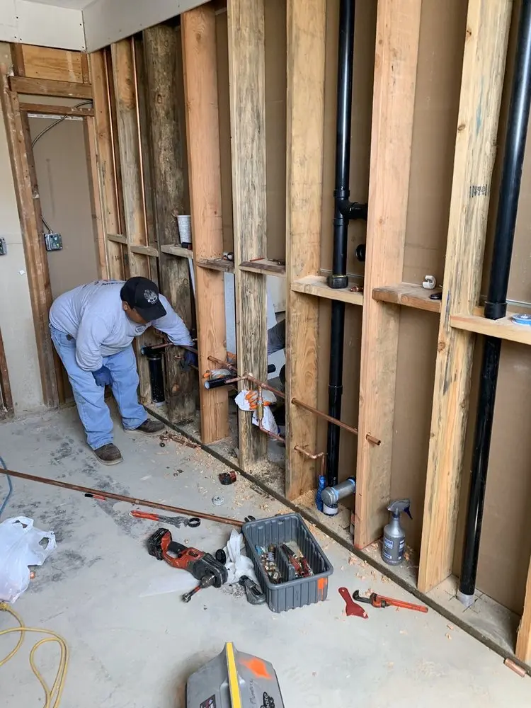 Commercial rough-in plumbing for Gas Line Repair in Stotts Crossroads
